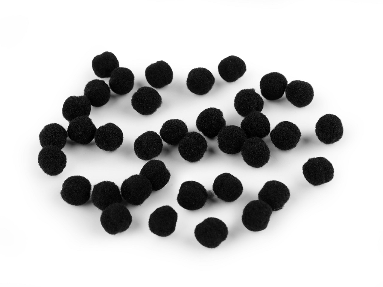 Pom pom mini ø8 mm - White (2000 Pieces)