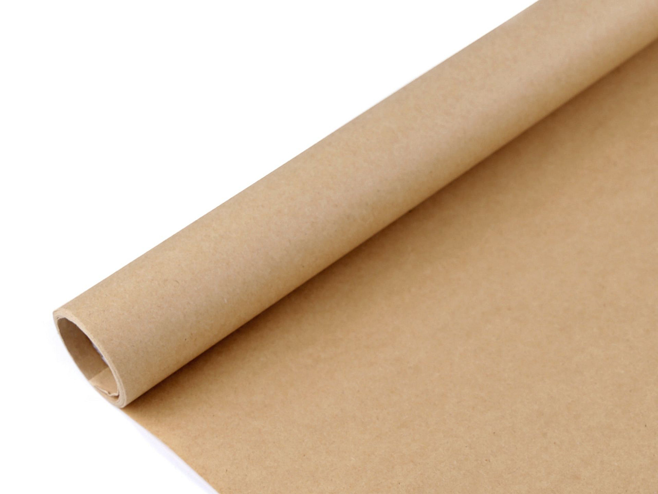Natural matte wrapping paper 0.7x2 m - Natural brown (1 Piece)