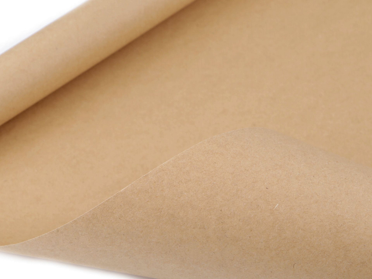 Natural matte wrapping paper 0.7x2 m - Natural brown (1 Piece)
