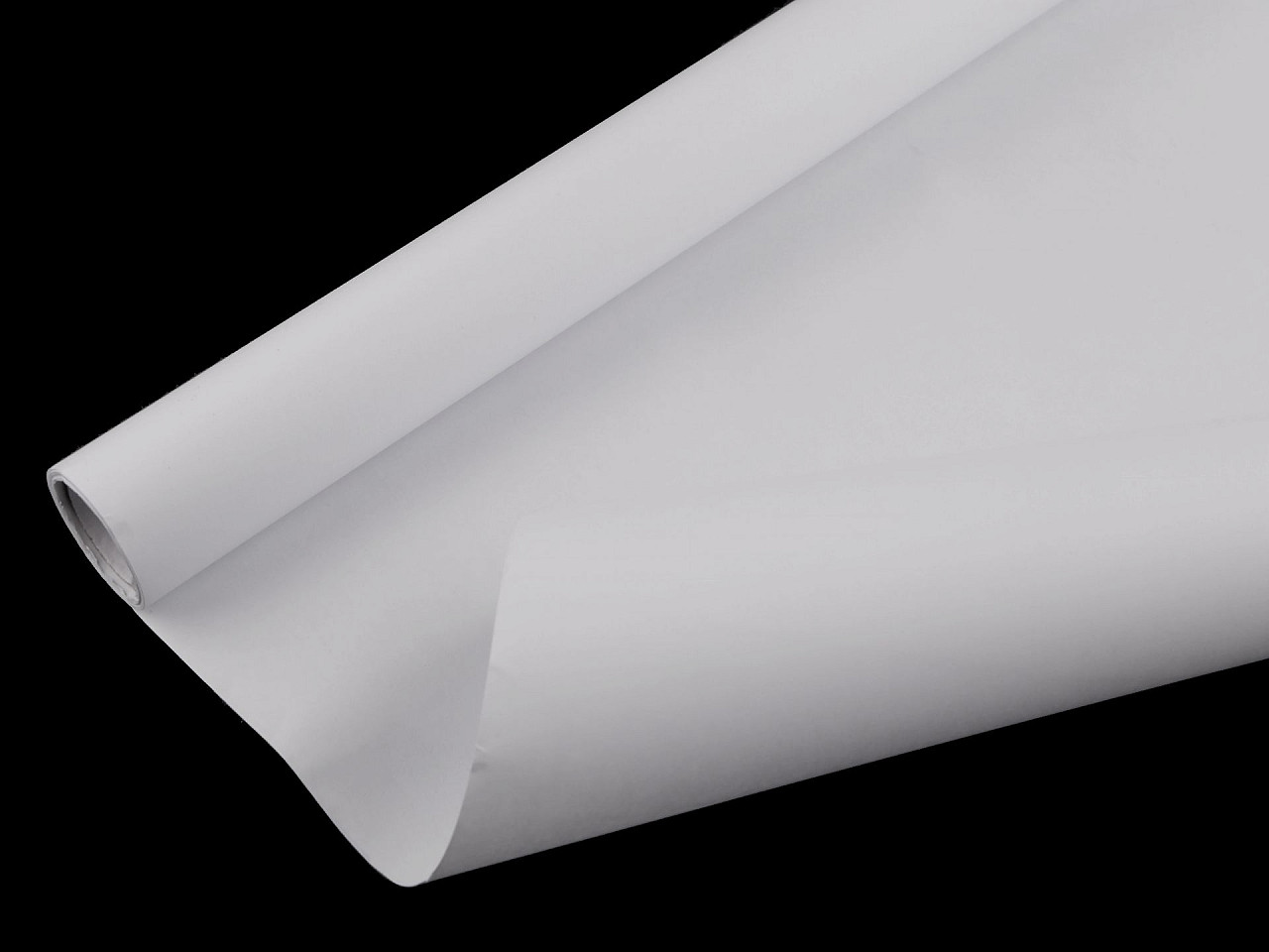 White matt wrapping paper 0.8x2 m - White (1 Piece)