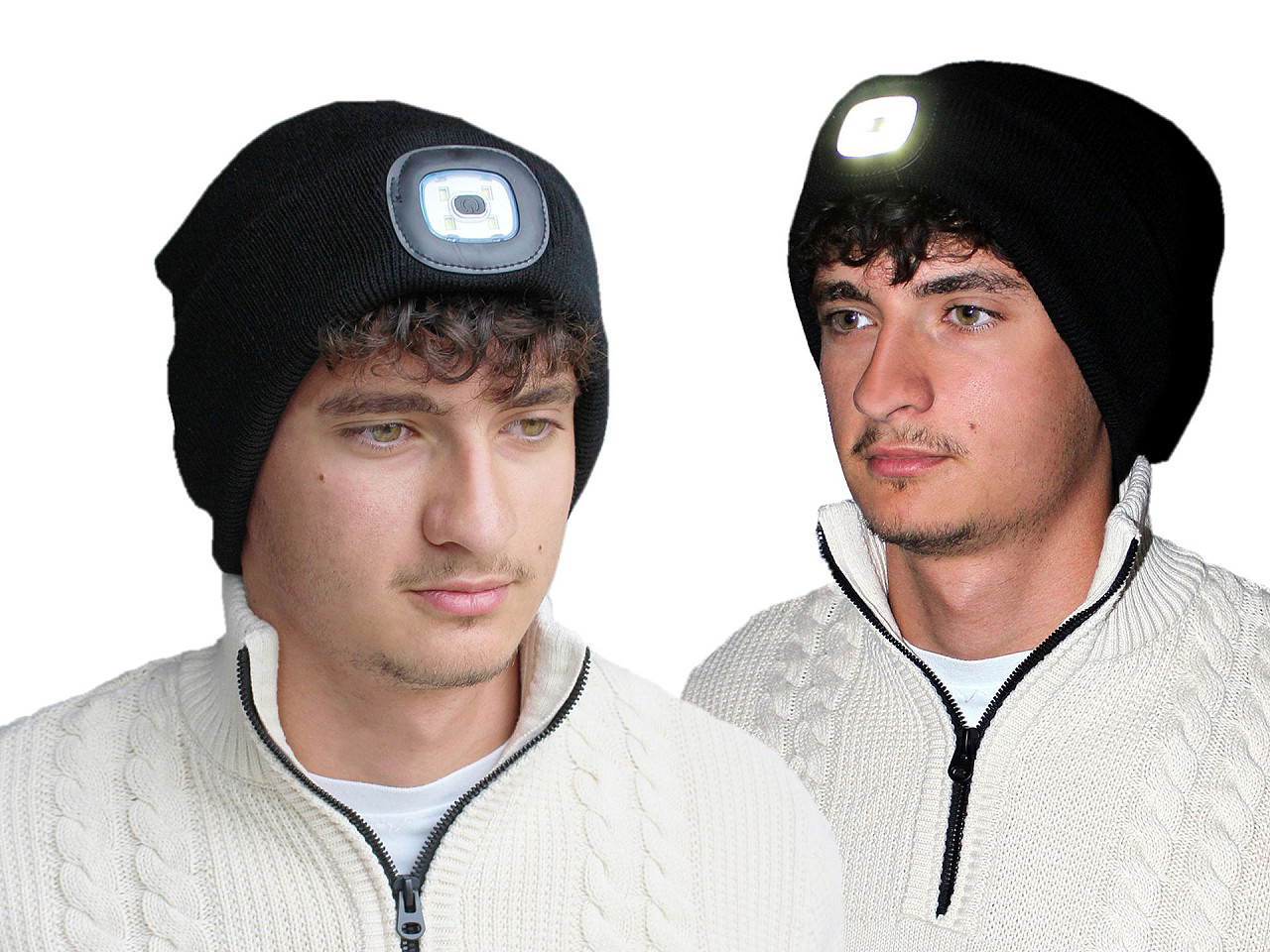 Replacement / rechargeable led light for hats - Black (1 Piece)