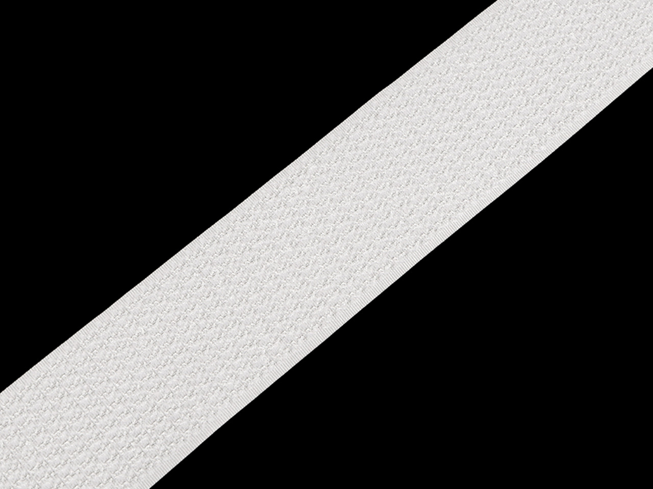 Mixed hook & loop on one tape width 38 mm - Black (1 Meter)