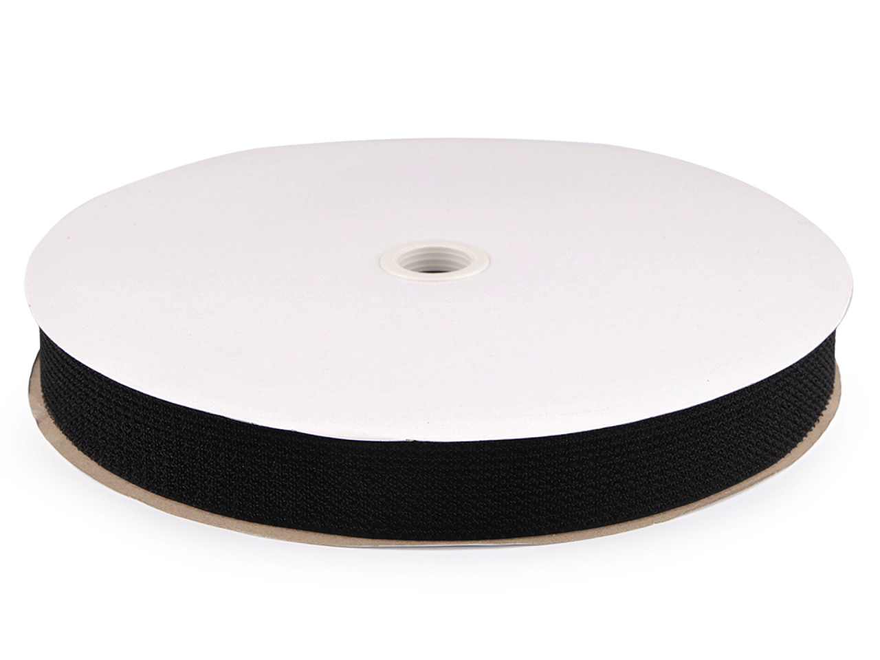 Mixed hook & loop on one tape width 38 mm - Black (1 Meter)