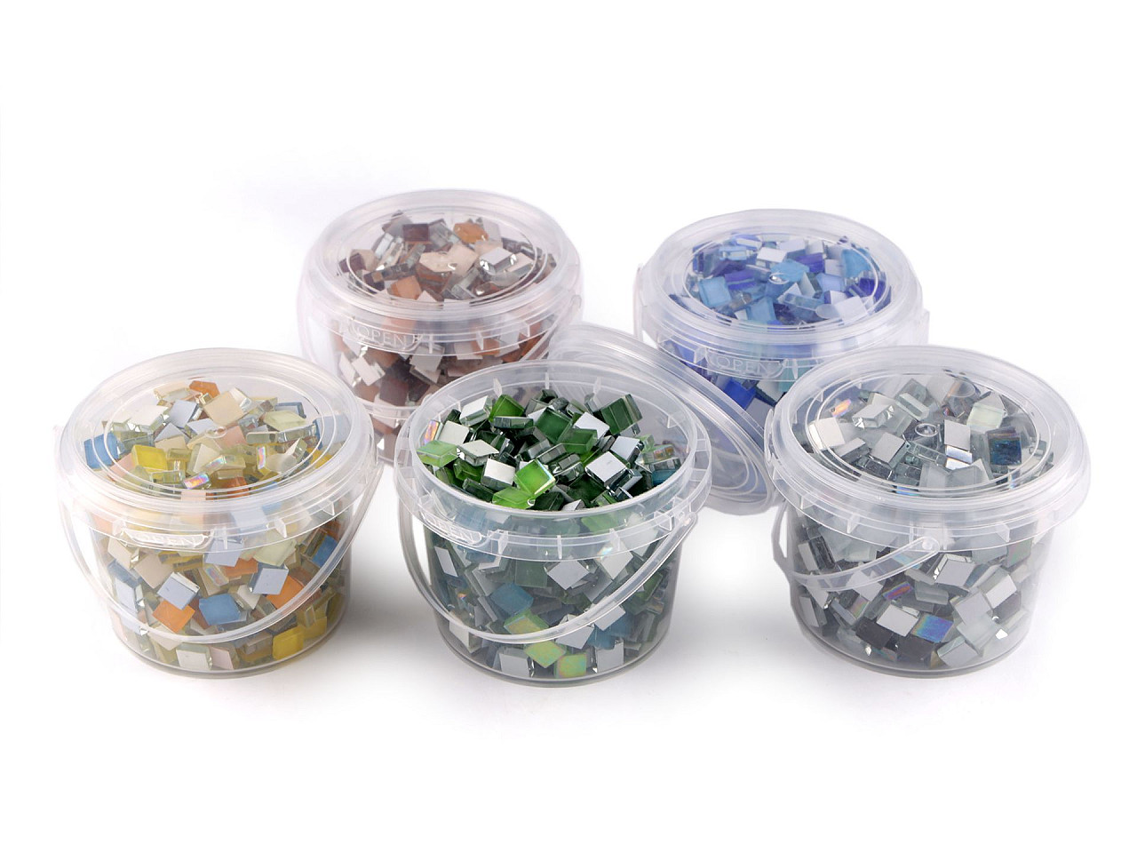 Glass mosaic stones 500 g - Multicolor (1 Piece)