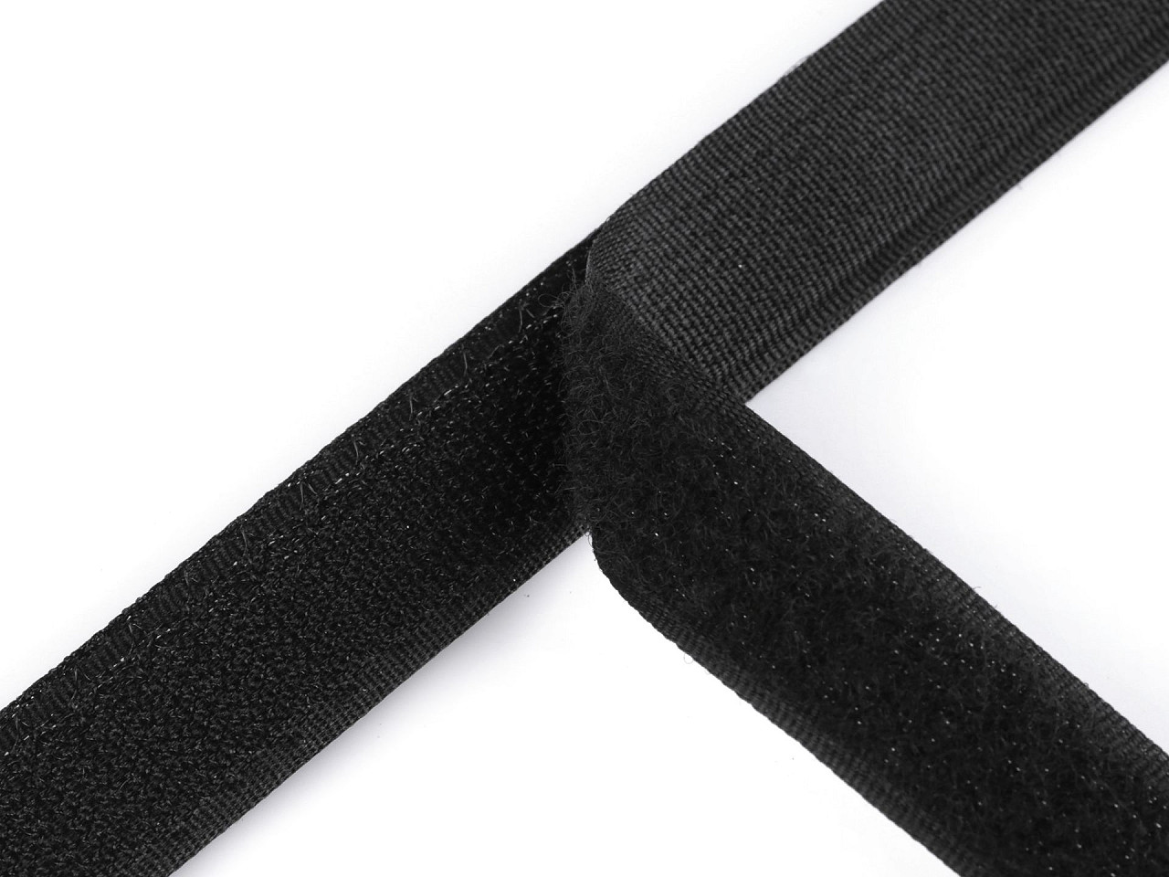 Hook + loop tape, width 20 cm pes - White (25 Meters)