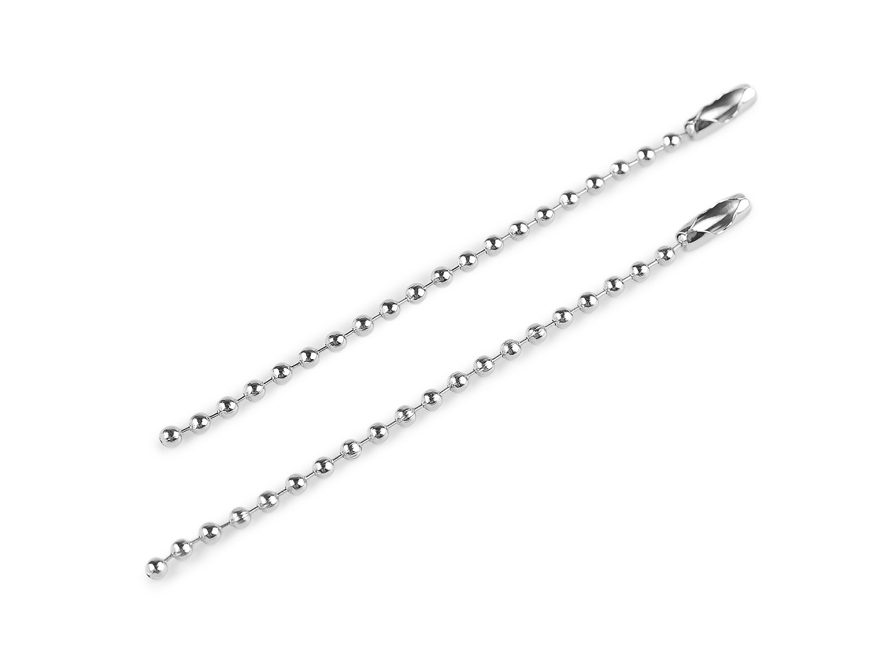 Ball chain 8 cm loop - Nickel (10 Pieces)